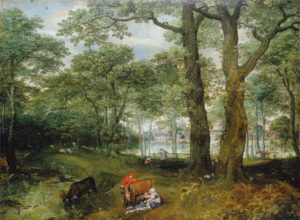 Lucas van Valckenborch, Viehweide unter Bäumen, 1573, Städel Museum, Frankfurt am Main, Foto: U. Edelmann