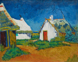 Vincent van Gogh, Weiße Hütten bei Saintes-Maries, 1888, Öl auf Leinwand, Kunsthaus Zürich, Geschenk von Walter Haefner, 1995