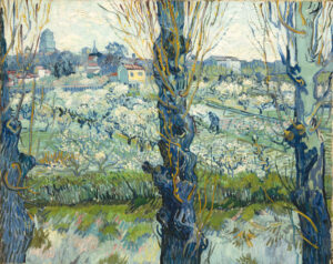 Vincent van Gogh, Blick auf Arles, 1889, Öl auf Leinwand, Bayrische Staatsgemäldesammlungen, Neue Pinakothek München