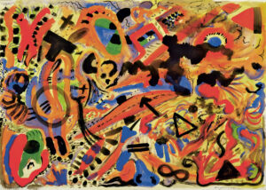 A.R. Penck, Aquarell auf rauem Velinpapier, Städel Museum, Frankfurt am Main © VG Bild-Kunst, Bonn 2019, Foto: © Städel Museum