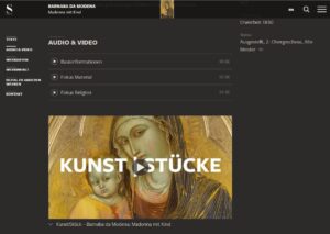 Alle, die keine Kunstexperten sind, werden bei vielen Werken mit Audios und Videos abgeholt.
