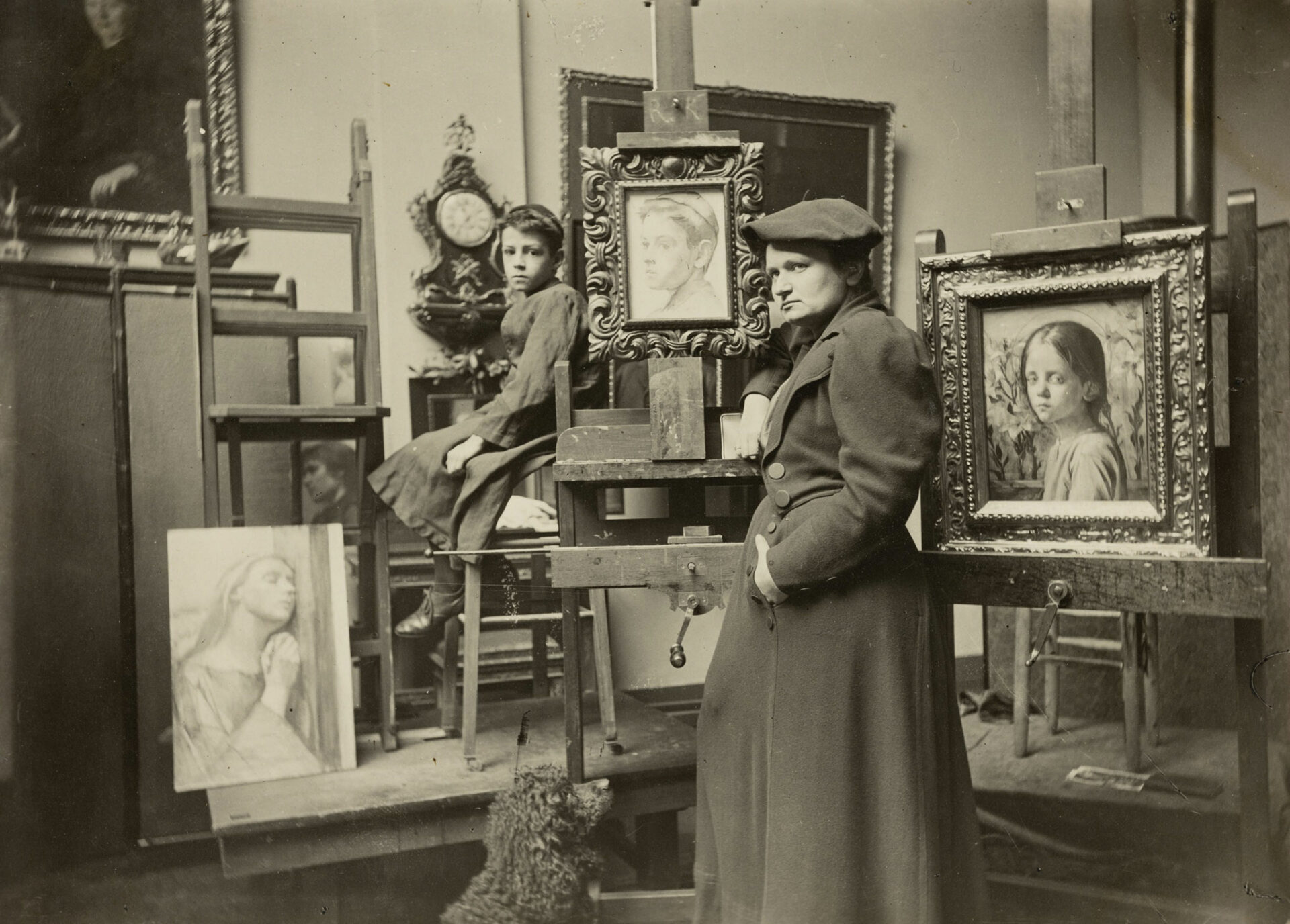 Ottilie W. Roederstein im Atelier der Städelschen Kunstschule, um 1894, Roederstein-Jughenn-Archiv im Städel Museum, Frankfurt am Main