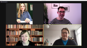 Franziska von Plocki im Gespräch mit Martin Schaffer, Antje Lindner und Oliver Gustke