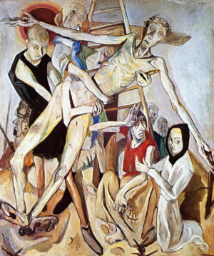 Kreuzabnahme, 1917, Öl auf Leinwand, erworben 191819 (heute The Museum of Modern Art, New York)