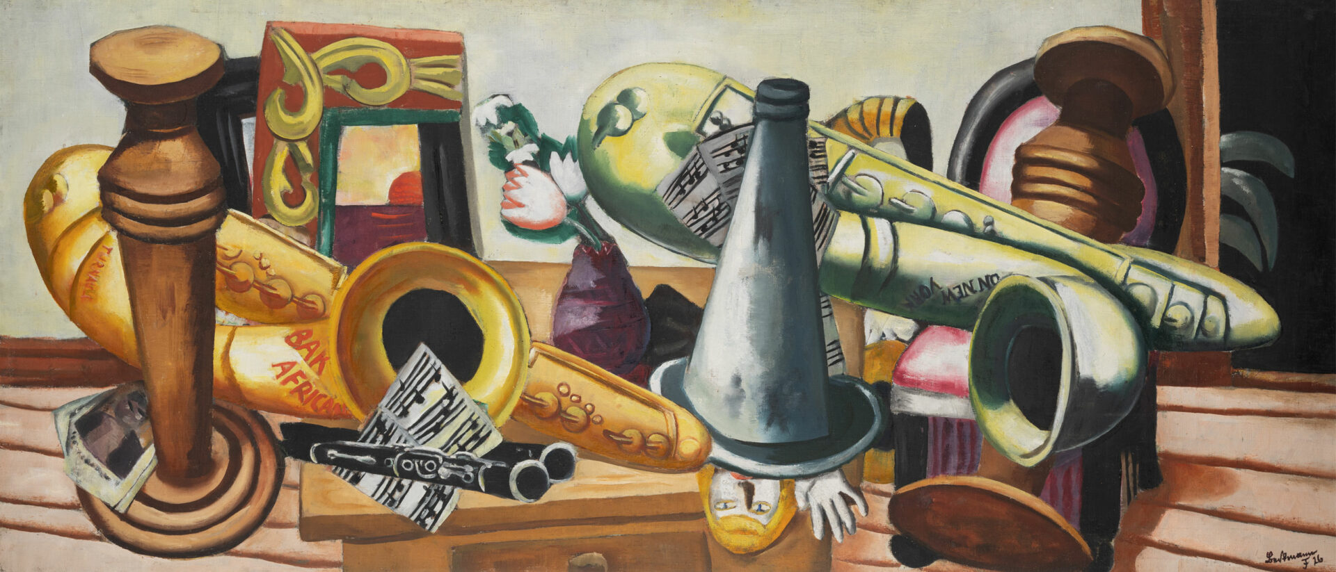 Max Beckmann, Stillleben mit Saxofonen, 1926, Frankfurt, Städel Museum