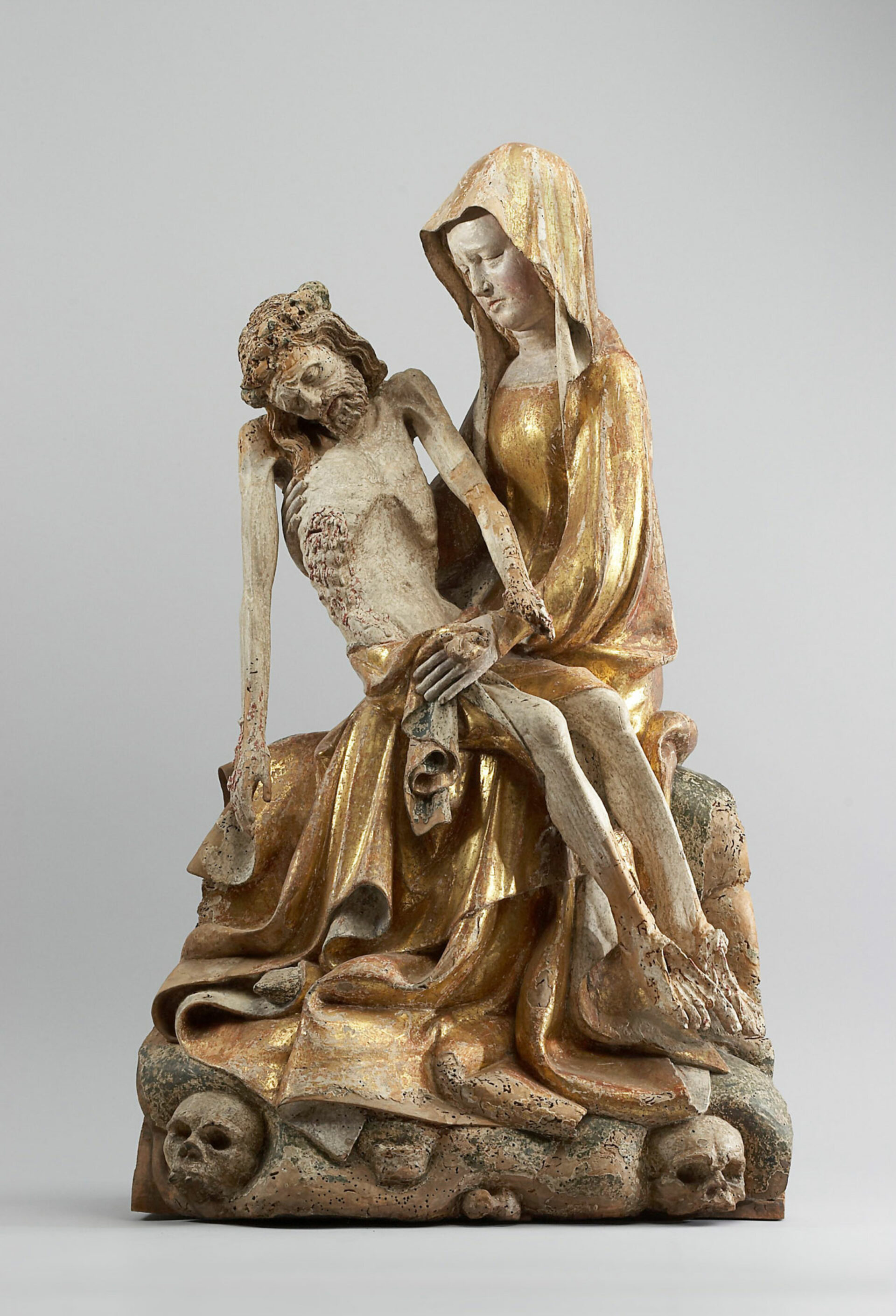 Mittelrheinischer Meister, Pietà, um 1390, Frankfurt, Liebieghaus