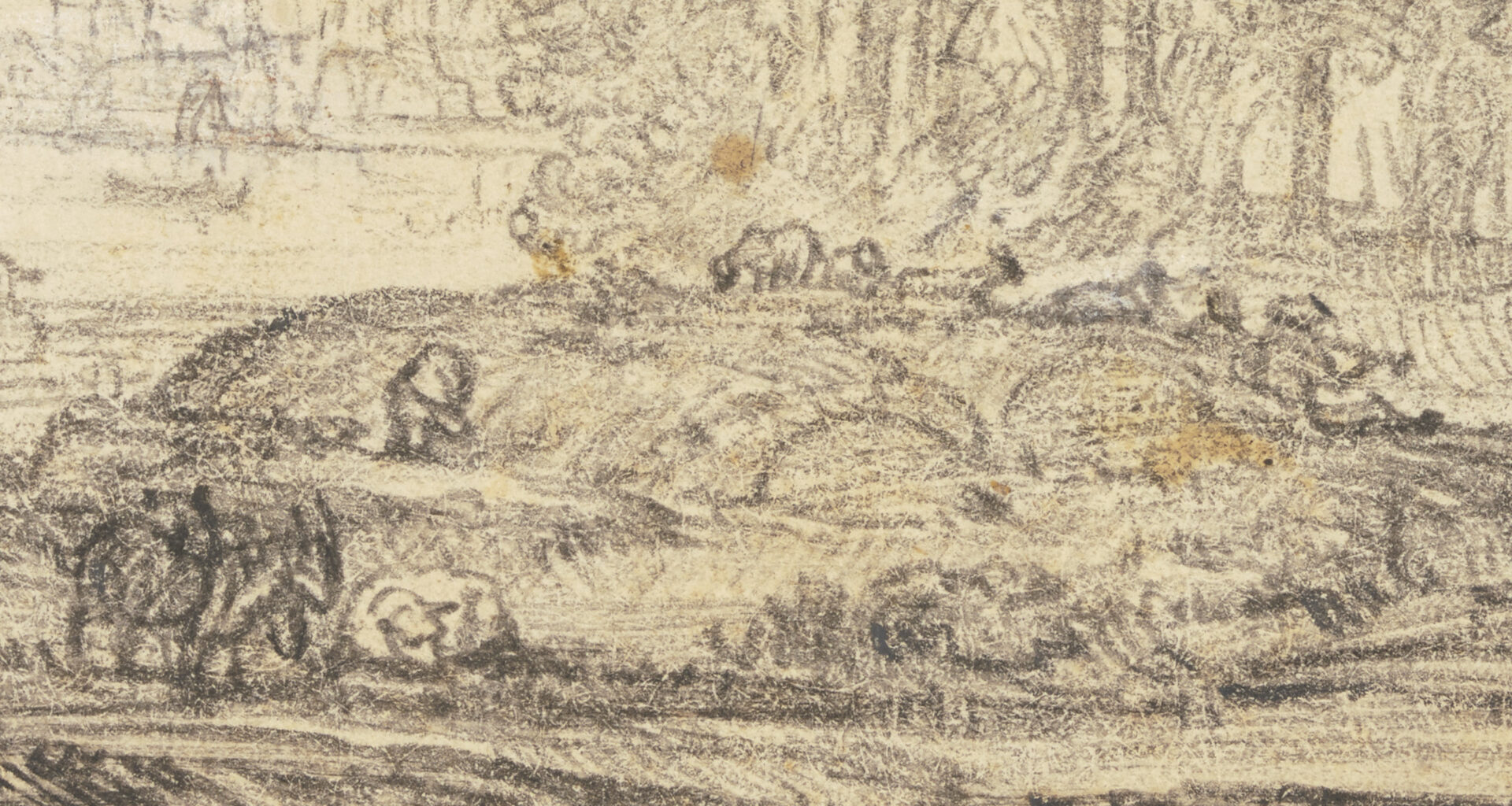 Abb. 7 Rembrandt (), Fantasielandschaft, Detail