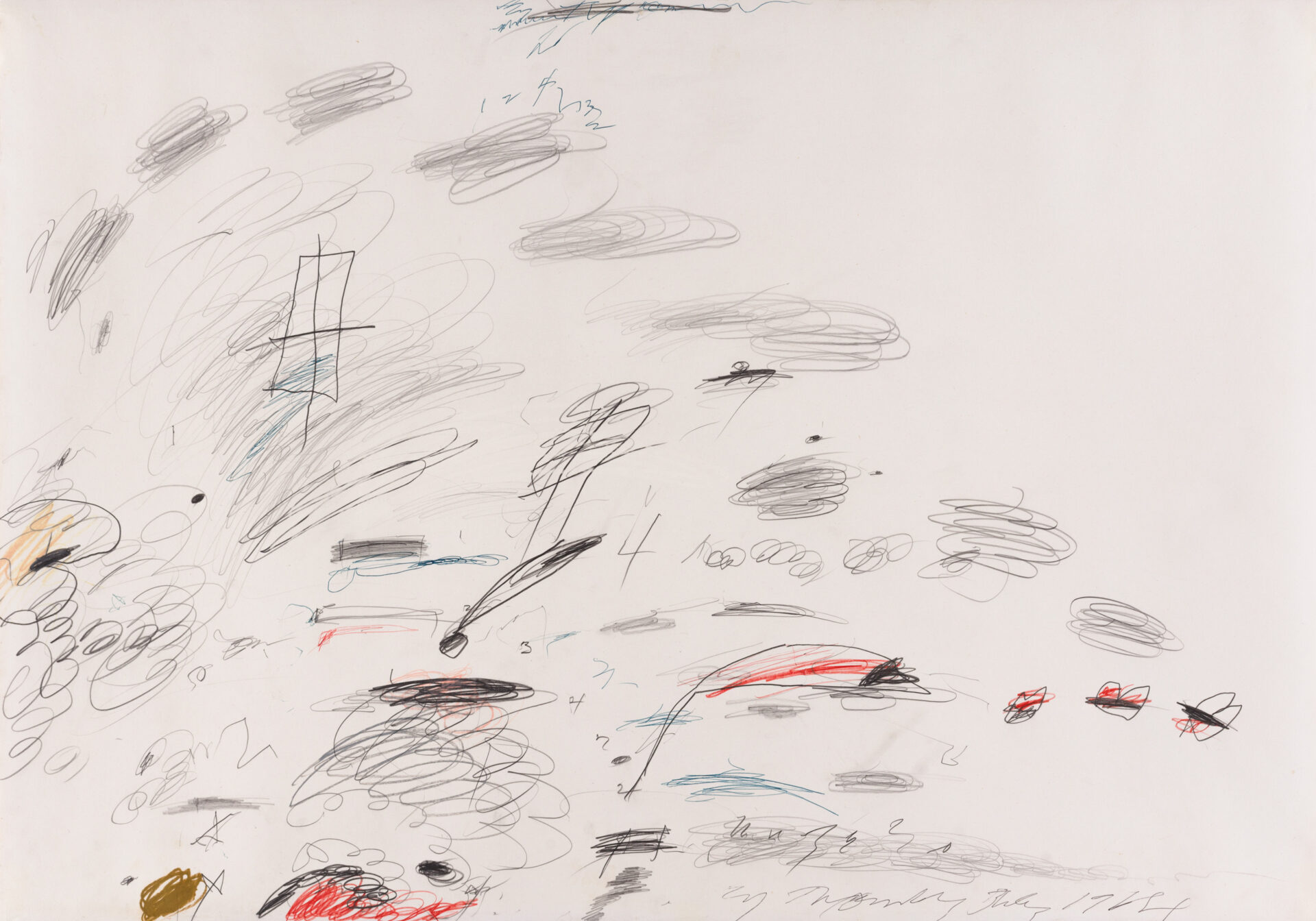 Cy Twombly, Ohne Titel, 1964, Städel Museum, Frankfurt am Main, © Cy Twombly Foundation