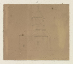 Carl Theodor Reiffenstein, Die 1871 nach einem Lahnhochwasser abgegangene Bischofskirche in Biskirchen, 21. September 1862, 
Städel Museum, Frankfurt am Main