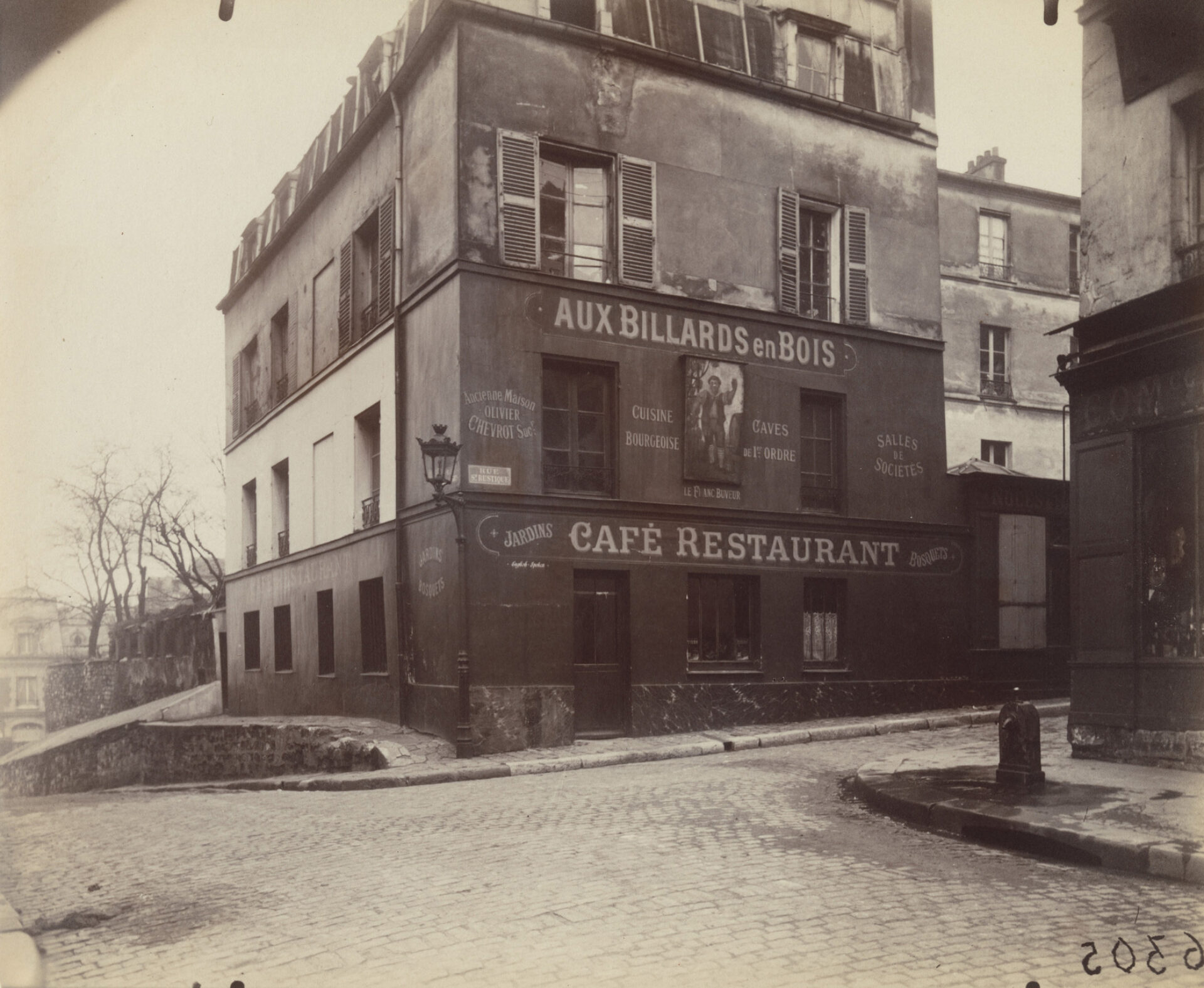 Eugène Atget, Montmartre, cabaret, rue St.-Rustique, 1922, Abbott-Levy Collection. Partial gift of Shirley C. Burden, The Museum of Modern Art, New York