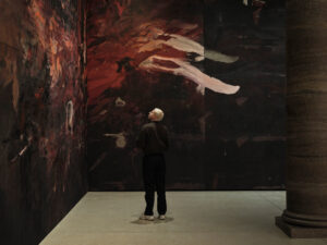 Ausstellungsansicht „Michael Müller: Der geschenkte Tag. Kastor & Polydeukes“  
im Städel Museum, Foto: Norbert Miguletz