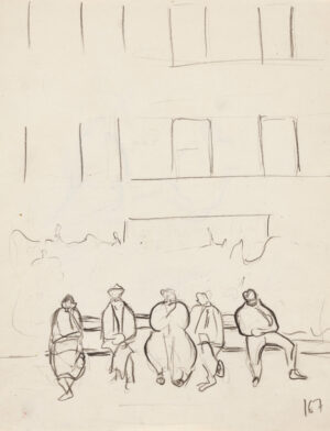 Ilka Gedő, Sitzende am Klauzál-Platz in Budapest, 1938, Städel Museum, Frankfurt am Main, © VG Bild-Kunst, Bonn