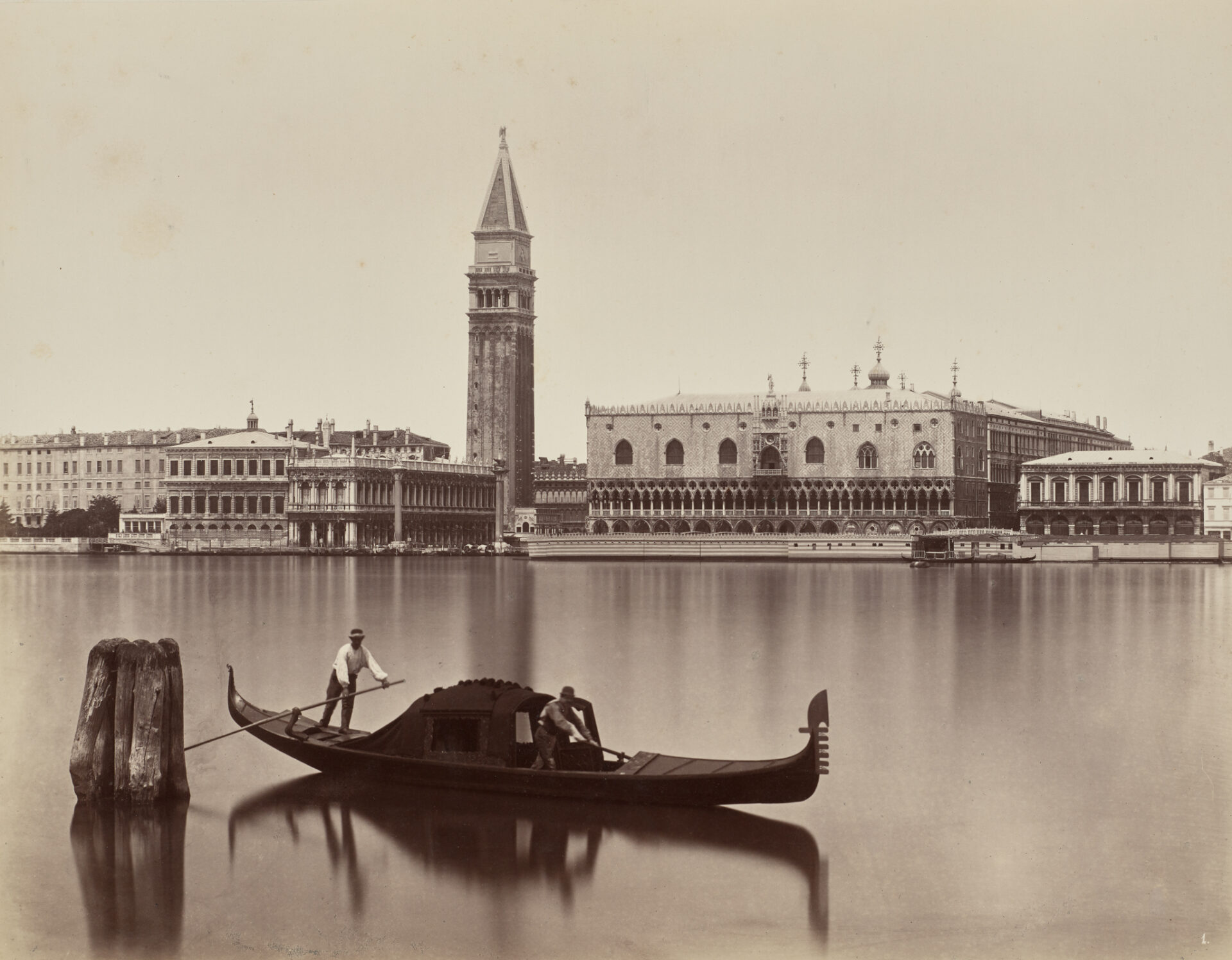 Carlo Naya, Venedig: Blick auf Markusbibliothek, Campanile und Dogenpalast, um 1875, Städel Museum, Frankfurt am Main, Foto: Städel Museum, Frankfurt am Main
