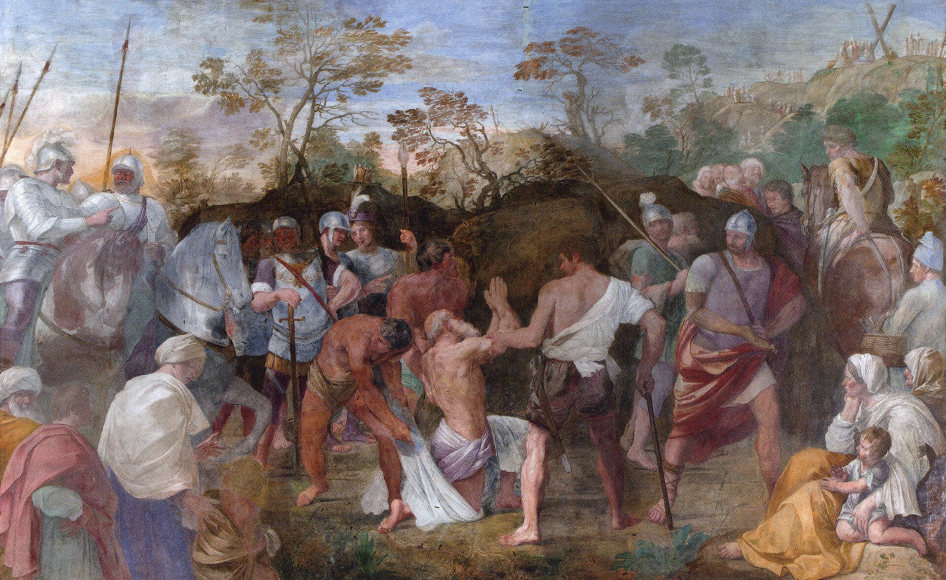 Guido Reni, Der heilige Andreas auf dem Weg zur Richtstätte, 1608, Rom, San Gregorio Magno, Oratorio di Sant’Andrea