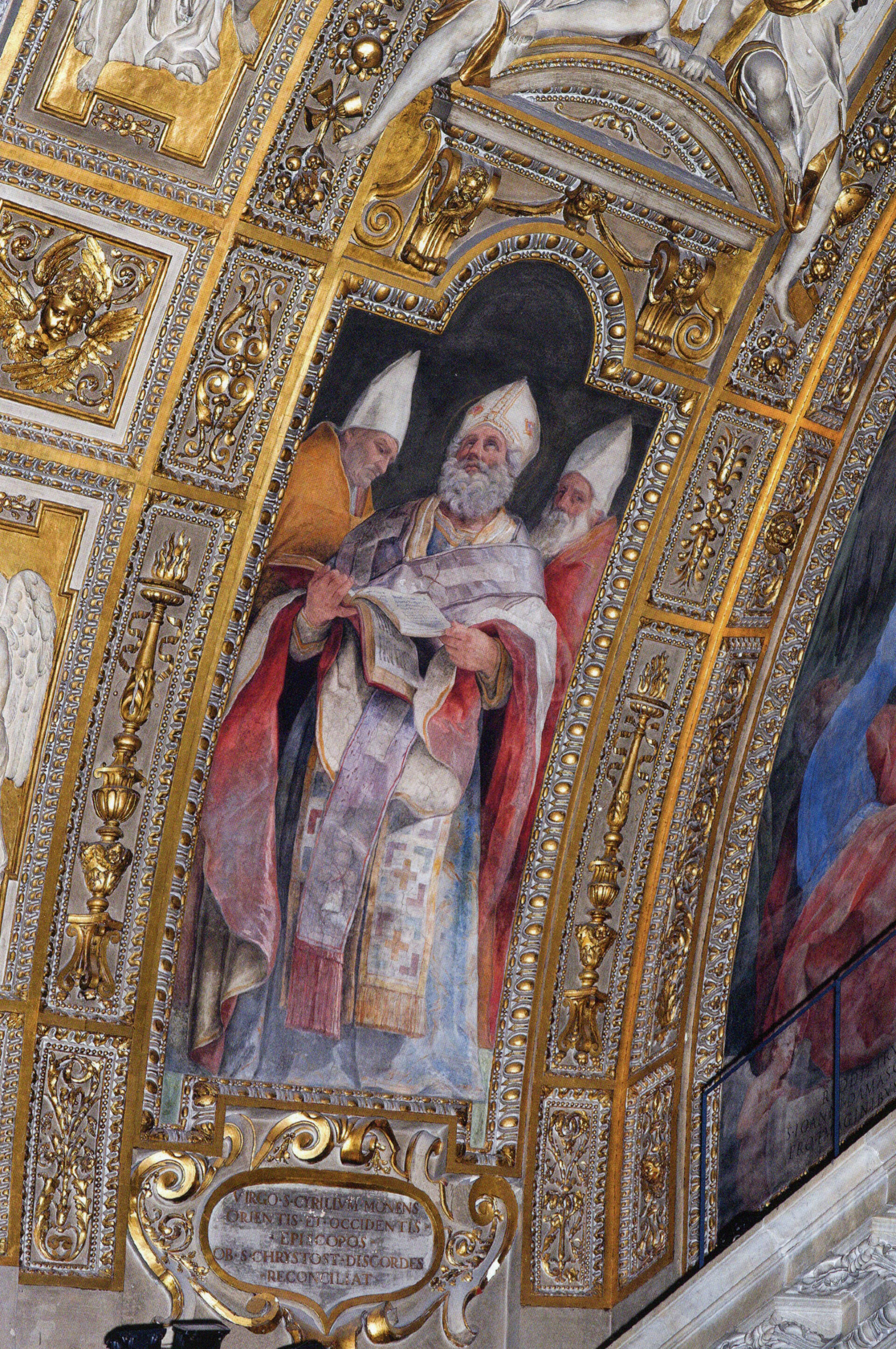 Guido Reni, Heiliger Kyrill und zwei Bischöfe, 1610–12, Rom, Santa Maria Maggiore, Cappella Paolina_1