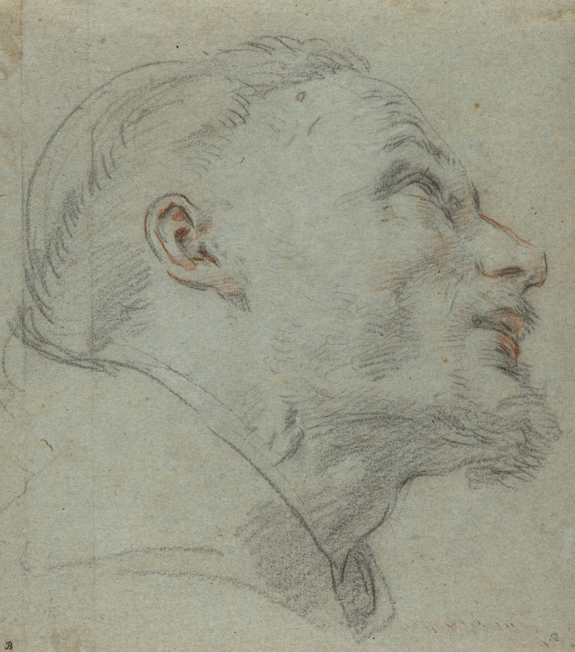 Guido Reni, Kopfstudie für einen Heiligen Franziskus, um 1630, Washington, National Gallery of Art
