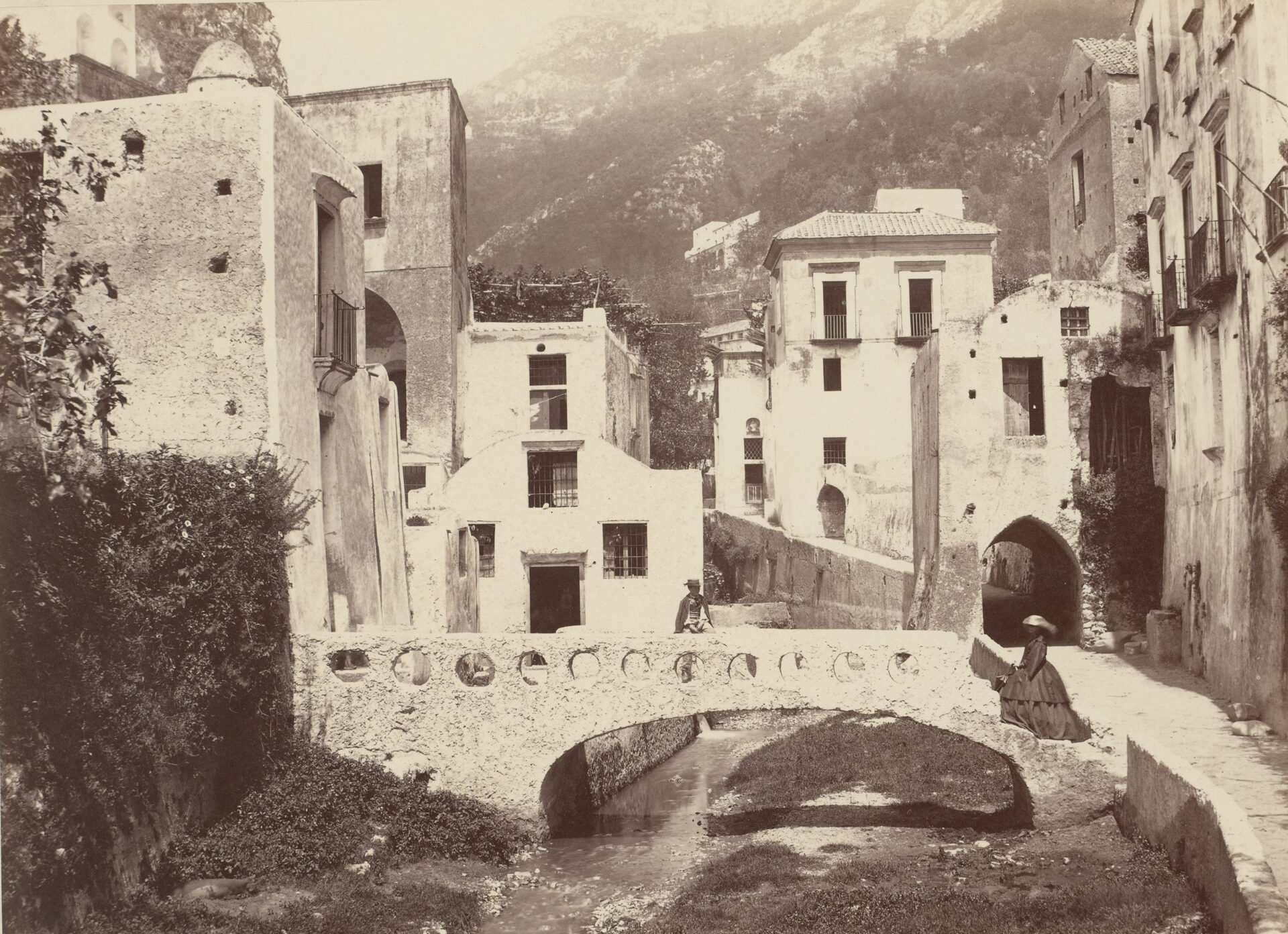 Giorgio Sommer, Amalfi, Valle dei Mulini, um 1860–1870, Albuminpapier auf Karton, Städel Museum, Frankfurt am Main, Public Domain