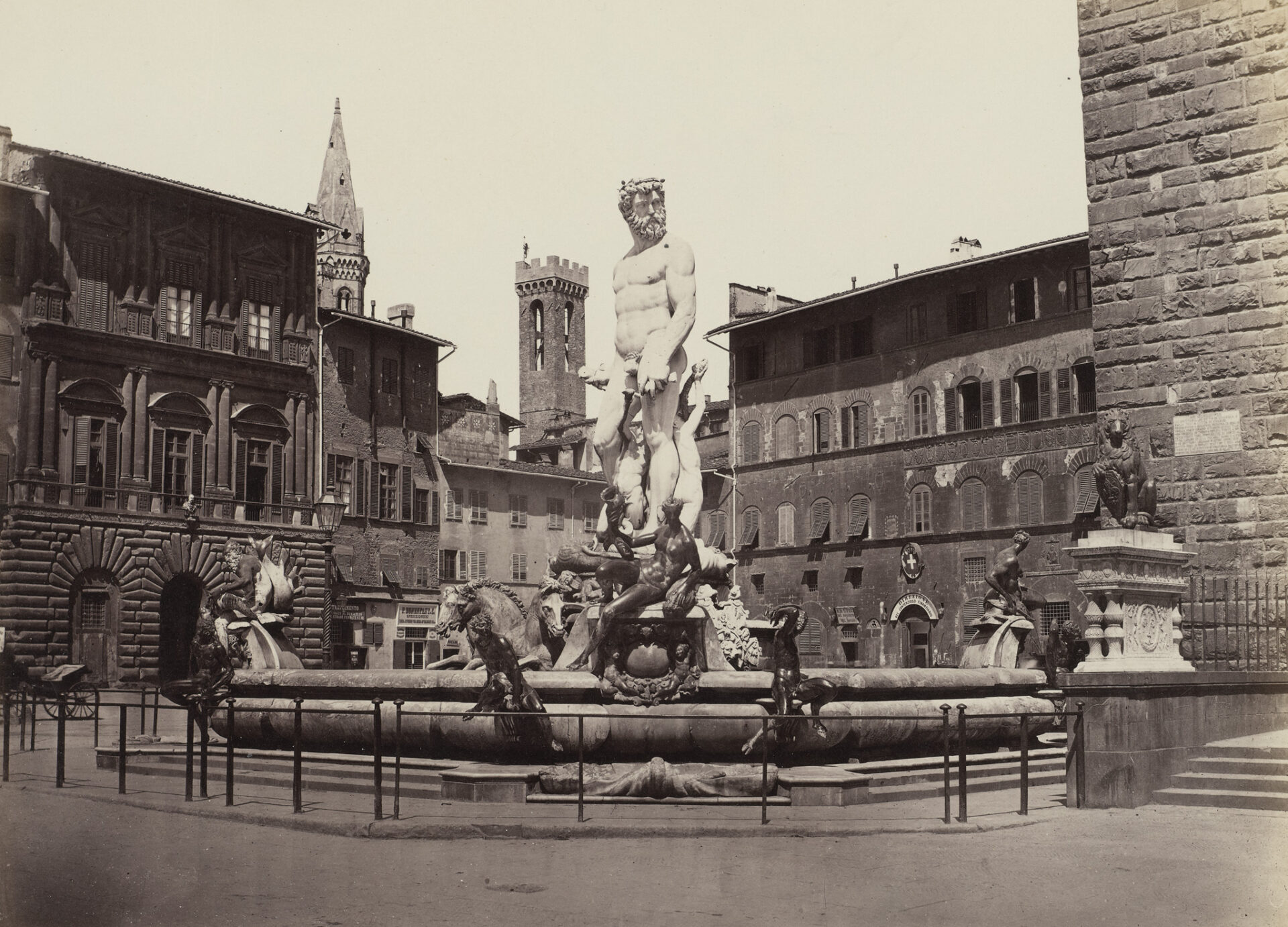 Giorgio Sommer, Florenz Neptunbrunnen, ca 1860-1870, Städel Museum, Public Domain