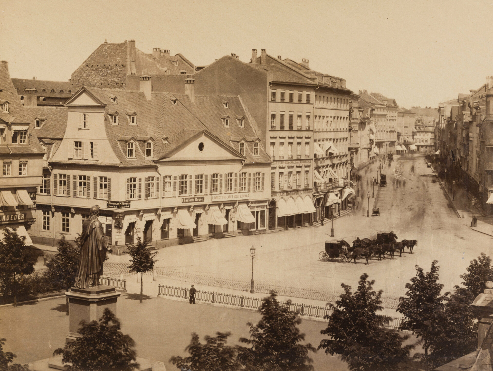 St presse mylius blick von der hauptwache in die zeil 1864 1866